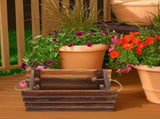 Wooden Planter Box Rustic Rectangle for Flowers and Succulents V1192-AZ-W-27524