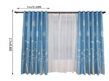 Polyester Window Curtain Shade Bedroom Living Room Kitchen Decor V1294-YM0901-JY25330-01
