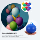 10pcs Reusable Helium Balloon Weight Ball Shaped Plastic Pendant V1370-AZ4-18484