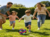 1-3PC Rainbow Soccer Ball Official Size Indoor Outdoor Soft Inflatable Practice Game Training V1369-AZ3-W-15310