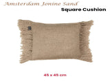 KAAT Amsterdam Jonine Sand Square Filled Cushion 45cm x 45cm V442-HIN-CUSHION-AMSTERDAMJONINE-SAND-SQ