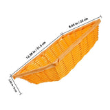 Rattan Round Snack Storage Basket Plastic Multi 2Pack for Kitchen Use V1192-AZ-W-25274
