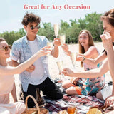 144x 150ml Premium Plastic Champagne Glasses Flutes Mimosa Bulk - Clear V563-HP0516-6-1BOX