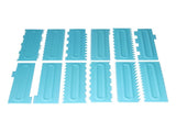 DIY Cream Scraper Combs Fondant Cake Pattern Modeling Tool for Home Kitchen Bakery1Set V1294-YM0714-3118210228612