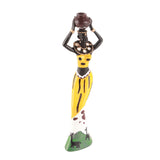 African Sculpture Women Figure Resin Statue Home Figurines Dolls Ornaments for Desktop Decoration V1294-YM0721-10101959