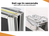 EQUIPMED 182cm Portable Folding Aluminium Access Ramp, 272kg Rated, Black Ultra-Grip, for V219-HELRMPEQ18KA