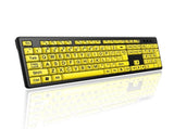 Keyboard Wired Keyboard - Yellow Large Character Keyboard For Elderly,High Compatibility USB V1369-AZ3-W-15895