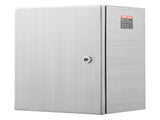 Steel Electrical Box, 40x30x25 cm, 304 Stainless Steel Electrical Enclosure Box, Wall-Mounted V952-BXGDQX16X12XBMZY8V0