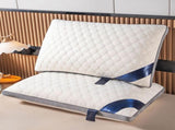 Standard Size Soft Bed Pillow, 17x27 Inch Sponge Fill for Sleeping Side Back Stomach, Ergonomic V1366-AZ2-W-14835