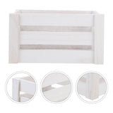 Rustic Wooden Decorative Storage Box Crate for Office Organization and Home Use, 1 Piece V1366-AZ2-W-17329