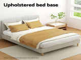 Artiss Bed Frame Queen Size Beige ZORA BED-BASE-ZORA-Q-BG-AB