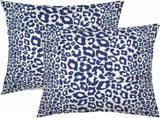 Lime Green White Leopard Print Pillow Covers 18x18 Inch Set of 2 Cheetah Animal Spots Decorative V1189-WXFWAL-20260319-01430