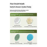 Electric Body Brush Back Scrubber for Shower, Auto Spinning Exfoliating Massage Bath Brush V1192-AZ-W-2620
