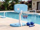 Everfit 2 in 1 Pool Basketball Hoop Volleyball Net Set Water Sports Game Combo Weighted Base Blue BAS-HOOP-120-POOL-BL