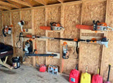 Chainsaw Holder, Chainsaw Wall Mount for MS250, MS251, MS170, MS171, MS172 Heavy Duty Chainsaw Rack V1192-AZ-W-1079