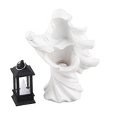 Resin Ghost with Lantern Resin Ghost Hell Messenger Statue Halloween Sculpture Garden Yard V1294-YM0716-10350916