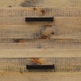 4 Pieces Bedroom Suite Queen Size in Solid Wood Antique Design Light Brown Bed, Bedside Table & V43-BDS-WDL-4PC-TBY-Q