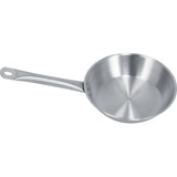 Stainless Steel Frying Pan Single Handle Fried Pan Cookware for Home induction Cooker8.7x2.0in V1294-YM0714-3118210229312