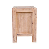 Bedside Table 2 drawers Night Stand Solid Wood Acacia Oak Colour V43-BST-NOW-OAK