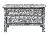 MOTHER OF PEARL HAND MADE SWIRL CHEST DRAWS V742-FEH2