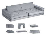 Modular Play Couch, Sectional Toddler Sofa with Armrests, 28D Sponge & Short Pile, Convertible V952-ZHETSF14JTHSOMUNU001V0