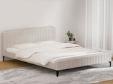 Artiss Bed Frame Queen Size Beige AMMY BFRAME-G-AMMY-Q-BG-ABC