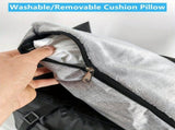 White car bed, carrier for car, pet travel accessories, transport in car, car seat, V1106-136-GRA-08632