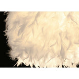 Feather Lamp Shade for Ceiling Pendant Light, Lampshade for Table Lamp and Floor Lamp for Living V1192-AZ-W-17771
