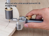 Marking Gauge, 2in1 Woodworking Scribe Scriber MultiFunction Line Maker Measuring Tools Sliding V1192-AZ-W-0120