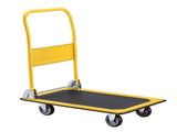 Giantz Platform Trolley Hand Truck Folding Platform Cart 150kg Load Yellow PT-150-OB