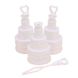 50 Pack Wedding Cake Blow Bubble Bottles White Plastic 6cm High Bomboniere Favour Guest Gift V382-CAKEBUBBLESX50