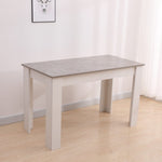 Dining Table Rectangular Wooden 120M-Grey&White V264-DNT-409C-LGR-12M-1