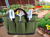 Garden Tool Bag With 9 Pockets Sturdy Oxford Cloth Gardening Tote Organizer For Home Yard Lawn 34W X V1189-LWWAL-20260327-04576