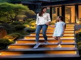 LED Solar Step Lights Waterproof Outdoor Stair Lights, Solar Deck Lights Outdoor Decor Solar V1192-AZ-W-3797