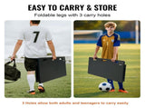 Soccerer Board, 115x45 cm Portable Soccer Wall with 2 Angles, Foldable HDPE Kickback V952-ZQHDBHDPE451MXKRDV0