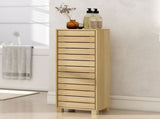 Levede Bathroom Storage Cabinet Handleless Wood Floor Shelf Unit Cupboard Oak BATH1014-AU