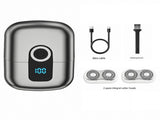 Gray Mini Portable Electric Shaver for Men and two set of spare integral blades - Floating Heads, V888-ELOSUNG56150-5