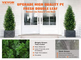 2 Pack 5' Artificial Cedar Topiary Tree Faux Plant UV Decor In/Outdoor V952-XSRGXJS60YCAVOMHCV0