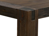Dining Table 210cm Large Size with Solid Acacia Wooden Base in Chocolate Colour V43-DT-NOW-CH-L