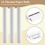 TOP! A4 Thermal Paper Rolls 10-Pack, 210x30mm, Wrong Question Printing Paper, Printers V1369-AZ3-W-12960