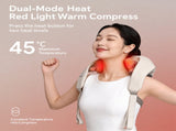 Wireless Mechanical Shawl Massager for Neck Shoulder Waist Leg Relaxation at Home Office Travel V1341-ZY-DCM2XKQL-BEIGE