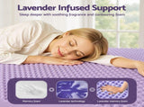 Giselle 5cm Memory Foam Mattress Topper Lavender Infused Egg Crate Pad Mat Single MATTRESS-TOP-EC-5LA-S