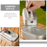 Aluminium Alloy Camping Kettle with Ergonomic Handle for Tea Coffee and Hot Beverages Silver 1.5L V1369-AZ3-W-17478