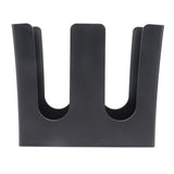 Cup and Lid Holder Plastic Straight 2 Compartments Black Paper Holder Organizer for Disposable V1294-YM0717-3118220187211