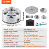 KP965 Lathe Chuck, 4-Jaw 96 mm Diameter, Metal Lathe Chuck Turning Machine Accessories with 5 Sets V952-MGCCKPTZ375YV7TVVV0