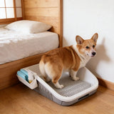 Dog toil Potty Box with Puppy Training Tray Low Entry Design Splash Leak Proof Dachable V1370-AZ4-09340
