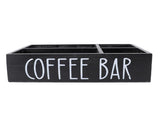 Coffee Station Organizer with Divider Wooden Coffee Bar Accessories Storage Box Tea Bags Coffee Pods V1294-YM0901-3117240340812