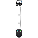 Black Wireless Karaoke System with Bluetooth Audio and Disco Lights V178-69022