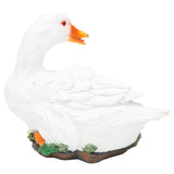 Resin Duck Statue Simulation Duck Ornament Model Decoration for Outdoor Garden YardWhite V1294-YM0901-3111210157811