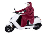 Electric Bike Raincoat Enlarged Protection Oxford Cloth Adults Sleeve Rain Poncho for Cycling Wine V1294-YM0710-3117230318715